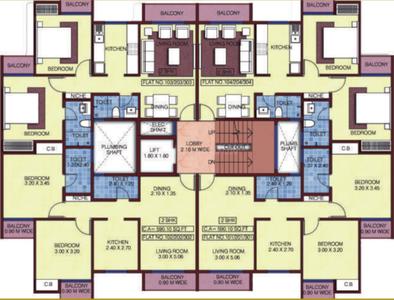 Project Image of 531.0 - 755.0 Sq.ft 2 BHK Apartment for buy in Enkay Garden Lavender Tulip