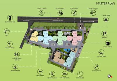 Project Image of 872.0 - 995.0 Sq.ft 3 BHK Apartment for buy in Concorde Spring Meadows