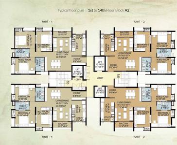 Project Image of 1250 Sq.ft 3 BHK Apartment / Flat for sale in Tamando for Rs. 12000000