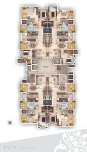 Project Image of 2043.0 - 2417.0 Sq.ft 3 BHK Apartment for buy in Paul Gauranga