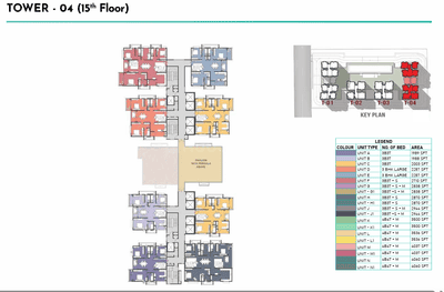 Project Image of 1987.99 - 4059.93 Sq.ft 3 BHK Apartment for buy in Prestige Clairemont