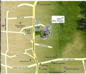 Project Image of 333.0 - 1301.0 Sq.ft 1 BHK Apartment for buy in Omkar The Bliss Collection