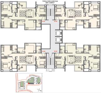 Project Image of 562.31 - 960.79 Sq.ft 2 BHK Apartment for buy in Sanklecha Waterways A1 A2 B1 B2 C1 C2 D1 D2