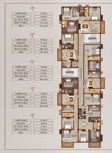 Project Image of 611.17 - 910.41 Sq.ft 2 BHK Apartment for buy in Kamakshi Heights