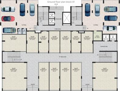 Project Image of 446.0 - 1140.0 Sq.ft 2 BHK Apartment for buy in Primarc Aura