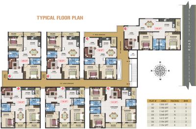 Project Image of 1160.0 - 1412.0 Sq.ft 2 BHK Apartment for buy in JD Blossom