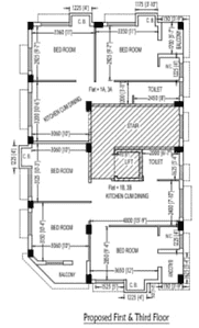 Project Image of 910.0 - 940.0 Sq.ft 3 BHK Apartment for buy in Pacific Basdroni Heights