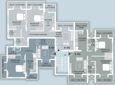 Project Image of 790.0 - 1113.0 Sq.ft 1 BHK Apartment for buy in Saldanha Green Valley Phase II
