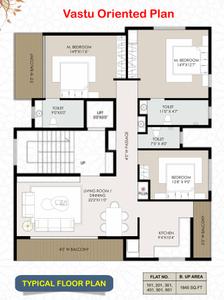 Project Image of 0.0 - 1845.0 Sq.ft 3 BHK Apartment for buy in Nayan Glory
