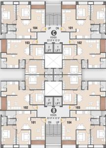 Project Image of 607.08 - 651.0 Sq.ft 2 BHK Apartment for buy in N J Jivan Anand