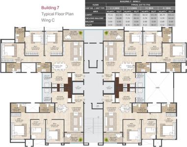 Project Image of 648.0 - 934.0 Sq.ft 2 BHK Apartment for buy in Mahindra Bloomdale Building 07