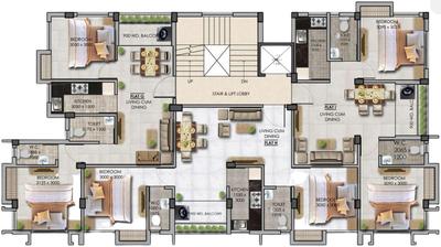 Project Image of 873.0 - 916.0 Sq.ft 2 BHK Apartment for buy in Swapnapuran 2