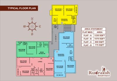 Project Image of 575.0 - 1230.0 Sq.ft 1 BHK Apartment for buy in Realcon Rudraksh Apartment