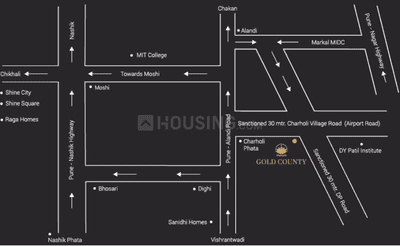 Project Image of 502.03 - 525.49 Sq.ft 2 BHK Apartment for buy in Parshwa Gold County Wing B