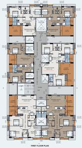 Project Image of 589.11 - 974.67 Sq.ft 2 BHK Apartment for buy in Orchid LA Meera Tower