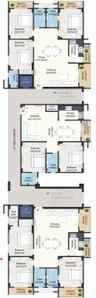 Project Image of 1624.0 - 1748.0 Sq.ft 3 BHK Apartment for buy in Kumar Raghuvar Complex
