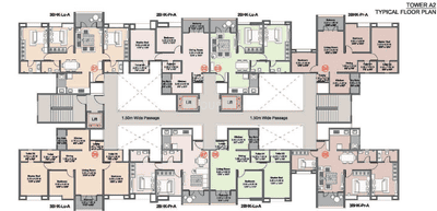 Project Image of 696.0 - 989.0 Sq.ft 2 BHK Apartment for buy in Kohinoor Riverdale 