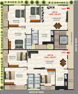 Project Image of 0.0 - 1500.0 Sq.ft 3 BHK Apartment for buy in SLV Park View