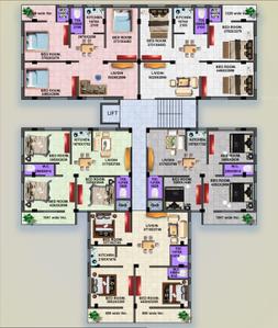 Project Image of 859.0 - 1155.0 Sq.ft 3 BHK Apartment for buy in Zeeshan Galaxia Dreams