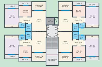 Project Image of 399.0 - 610.0 Sq.ft 1 BHK Apartment for buy in Charms Park Phase 2
