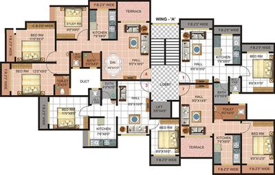 Project Image of 490.0 - 1200.0 Sq.ft 1 BHK Apartment for buy in Rai Heritage A B And C
