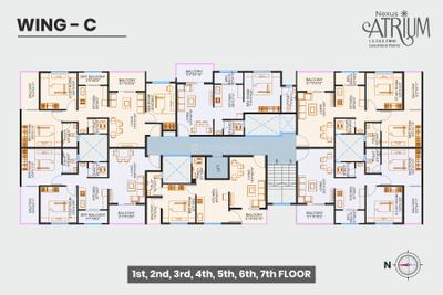 Project Image of 632.0 - 1050.0 Sq.ft 1 BHK Apartment for buy in Nexus Atrium ABC