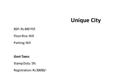 Project Image of 1316.96 - 6056.96 Sq.ft Residential Plot Plot for buy in Unique City
