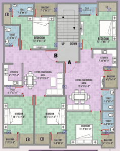 Project Image of 966.0 - 1241.0 Sq.ft 2 BHK Apartment for buy in Uma Krishna Bhawan