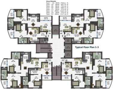 Project Image of 483.0 - 4762.0 Sq.ft 1 BHK Apartment for buy in Landmark Acropolis