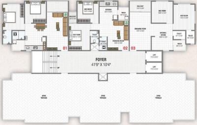 Project Image of 549.71 - 611.61 Sq.ft 2 BHK Apartment for buy in Preksha Prarthna Elegance