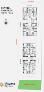 Project Image of 814.29 - 1263.57 Sq.ft 3 BHK Apartment for buy in Satsang Skyline