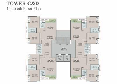 Project Image of 700.0 - 1200.0 Sq.ft 2 BHK Apartment for buy in Mahalaxmee Raadhe Shyaam Harmony