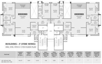 Project Image of 1567.0 - 1800.0 Sq.ft 4 BHK Apartment for buy in Sagar Waters Edge Phase V
