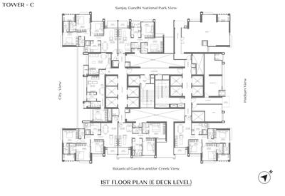 Project Image of 1500 Sq.ft 3 BHK Apartment / Flat for sale in Thane West for Rs. 32500000