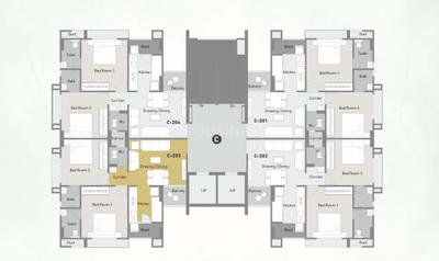Project Image of 593.41 - 839.37 Sq.ft 2 BHK Apartment for buy in Myco Akeelah
