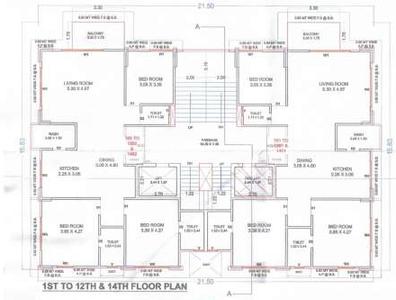 Project Image of 1134.62 - 2045.25 Sq.ft 3 BHK Apartment for buy in Siddhi Vinayak Divine Rivera