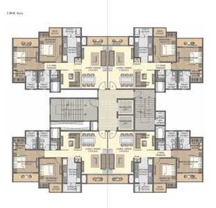 Project Image of 909 Sq.ft 2 BHK Apartment / Flat for sale in Palava Phase 1 for Rs. 5600000