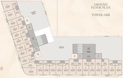 Project Image of 0.0 - 1075.0 Sq.ft 3 BHK Apartment for buy in Courtyard Meridian