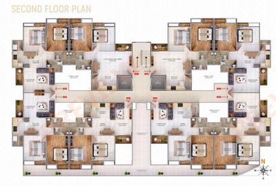 Project Image of 993.0 - 1028.0 Sq.ft 2 BHK Apartment for buy in Taj MS Majestic