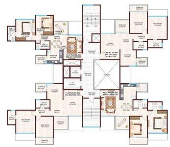 Project Image of 580.61 - 633.35 Sq.ft 2 BHK Apartment for buy in Pharande L Axis Phase 1 Cluster B