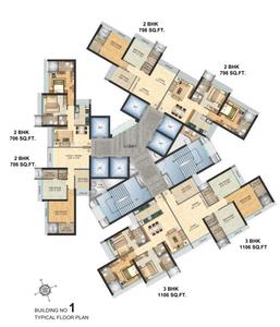 Project Image of 656.0 - 1106.0 Sq.ft 2 BHK Apartment for buy in N Rose Northern Heights Phase 1