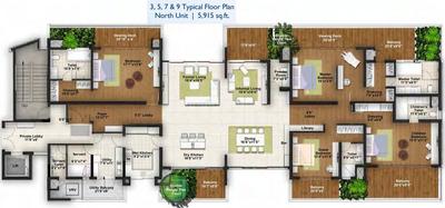 Project Image of 4540.0 - 9200.0 Sq.ft 4 BHK Penthouse for buy in Assetz 27 Park Avenue
