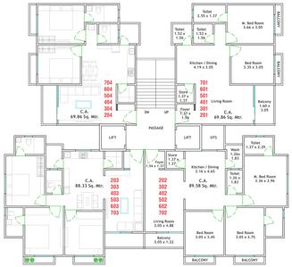 Project Image of 624.0 - 953.0 Sq.ft 2 BHK Apartment for buy in Shreeji Rose Wood
