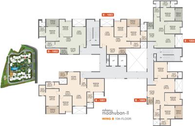 Project Image of 774.0 - 960.0 Sq.ft 2 BHK Apartment for buy in Rohan Madhuban II Wings A B C