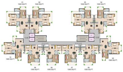 Project Image of 1400 Sq.ft 3 BHK Apartment / Flat for sale in Raj Nagar Extension for Rs. 14000000