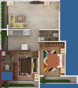 Project Image of 604.0 - 879.0 Sq.ft 1 BHK Apartment for buy in Marque Ram Rivera