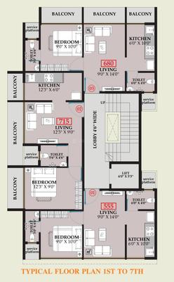 Project Image of 555.0 - 715.0 Sq.ft 1 BHK Apartment for buy in AV Siddhivinayak Apartments