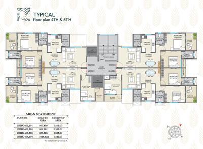 Project Image of 706.76 - 828.39 Sq.ft 2 BHK Apartment for buy in Prayag Paradise