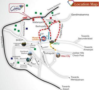 Project Image of 1350 Sq.ft 2 BHK Villa for sale in Bowrampet for Rs. 12500000