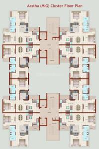 Project Image of 1050.0 - 1075.0 Sq.ft 2 BHK Apartment for buy in Ansal Aastha Pride MIG Zone I